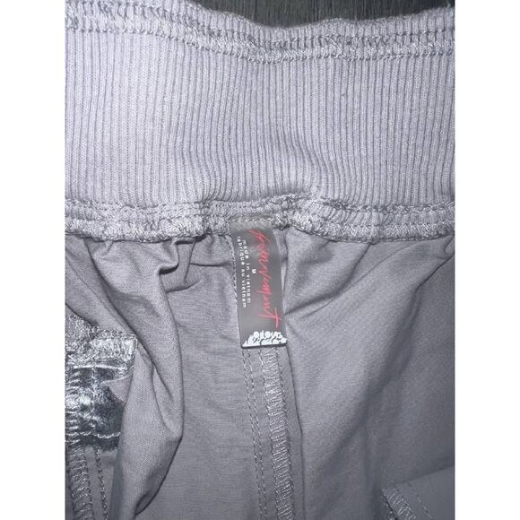 Free People Y2K Pockets Cargo Wide Mesmerize Me Preppy Pants Metallic M A004045 - Picture 8 of 12